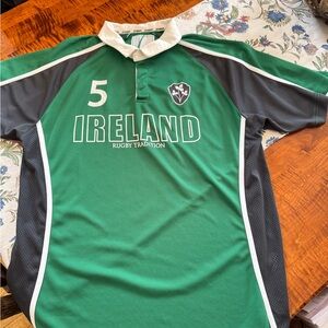 Croker Sports Green Rugby Polo